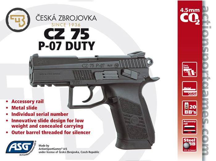   ASG CZ-75 P-07 DUTY, 16726