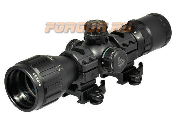 Оптический прицел Leapers UTG 3-9X32 25 мм, миник, сетка Mil-Dot с подсветкой, SCP-M392AOLWQ